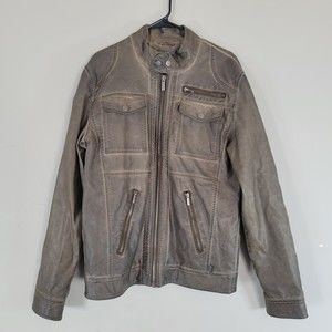 i Jeans by Buffalo Leather Jacket Size Medium
